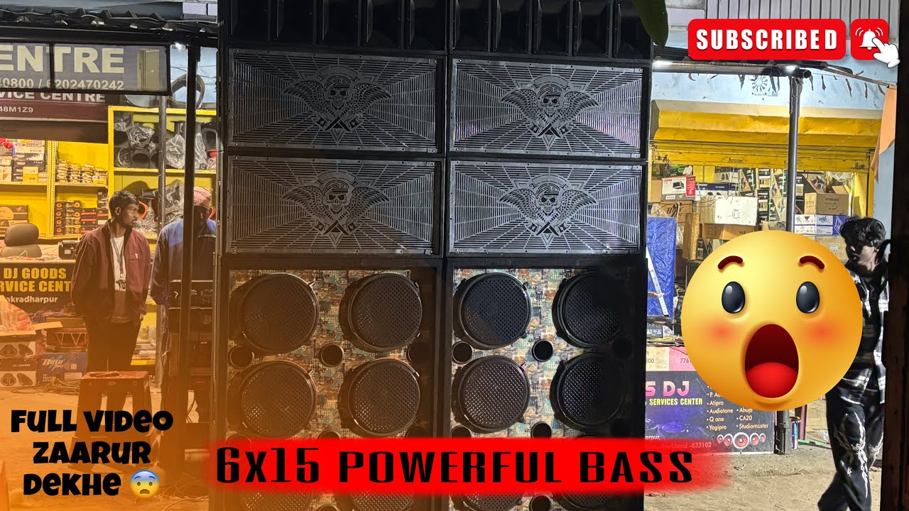 Полная проверка звука 6x15, видео с разборкой, обязательно посмотрите 😨 местный клиент ￼