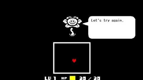 first flowey encounter - UNDERTALE