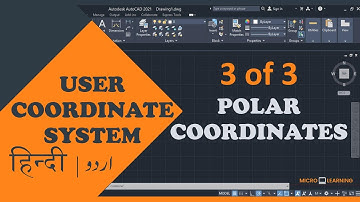 Polar Coordinates AutoCAD in Hindi | Urdu| AutoCAD Tutorial