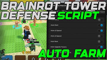 [🌸UPDATE] Brainrot Tower Defense Script Gui Auto Farm, Auto Place & Upgrade - Roblox 2025