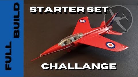 Starter Set Challenge - Airfix Red Arrows Gnat in 1/72 Scale - Full Build