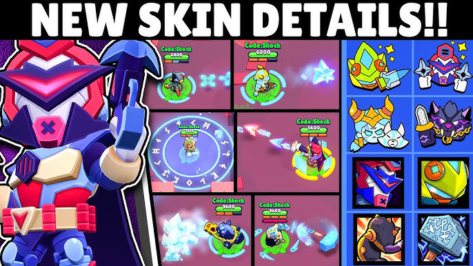 Brawl Stars Skins Database: Pins, Heroes, Brawl Pass, novas skins