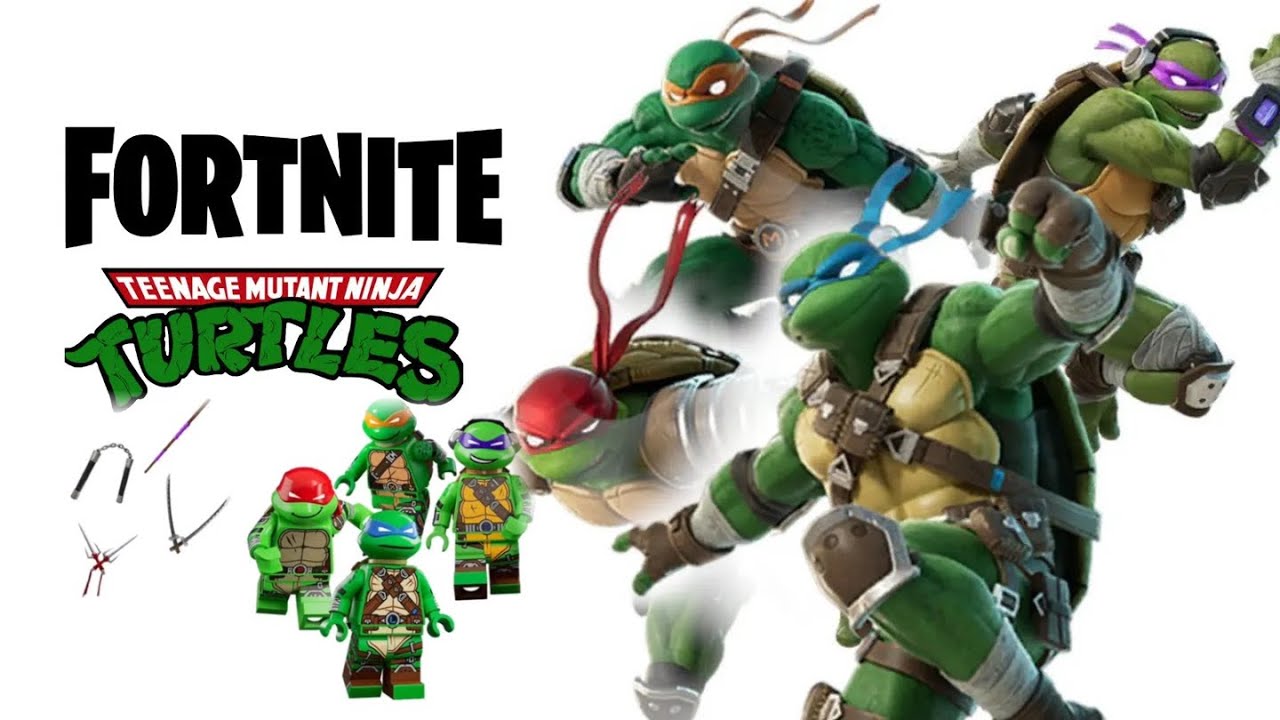 Fortnite TMNT Skins Showcase (Fortnite X Teenage Mutant Ninja Turtles
