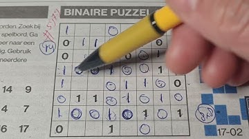 (#5979) Friday. Binary01 Sudoku puzzle. Bonus Extra edition. 02-17-2023 Extra part 3 of 4