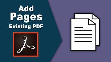 how to add pages to existing pdf in adobe acrobat pro 2017