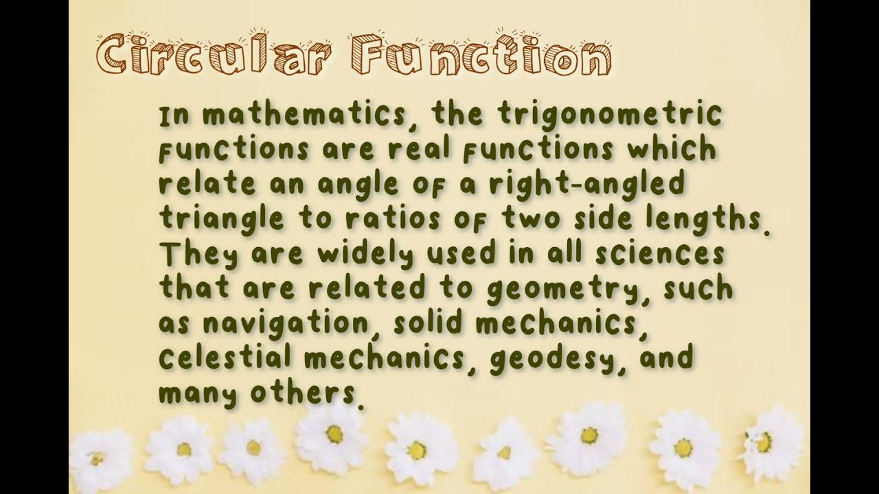 CIRCULAR FUNCTION IN REAL LIFE ️ YouTube