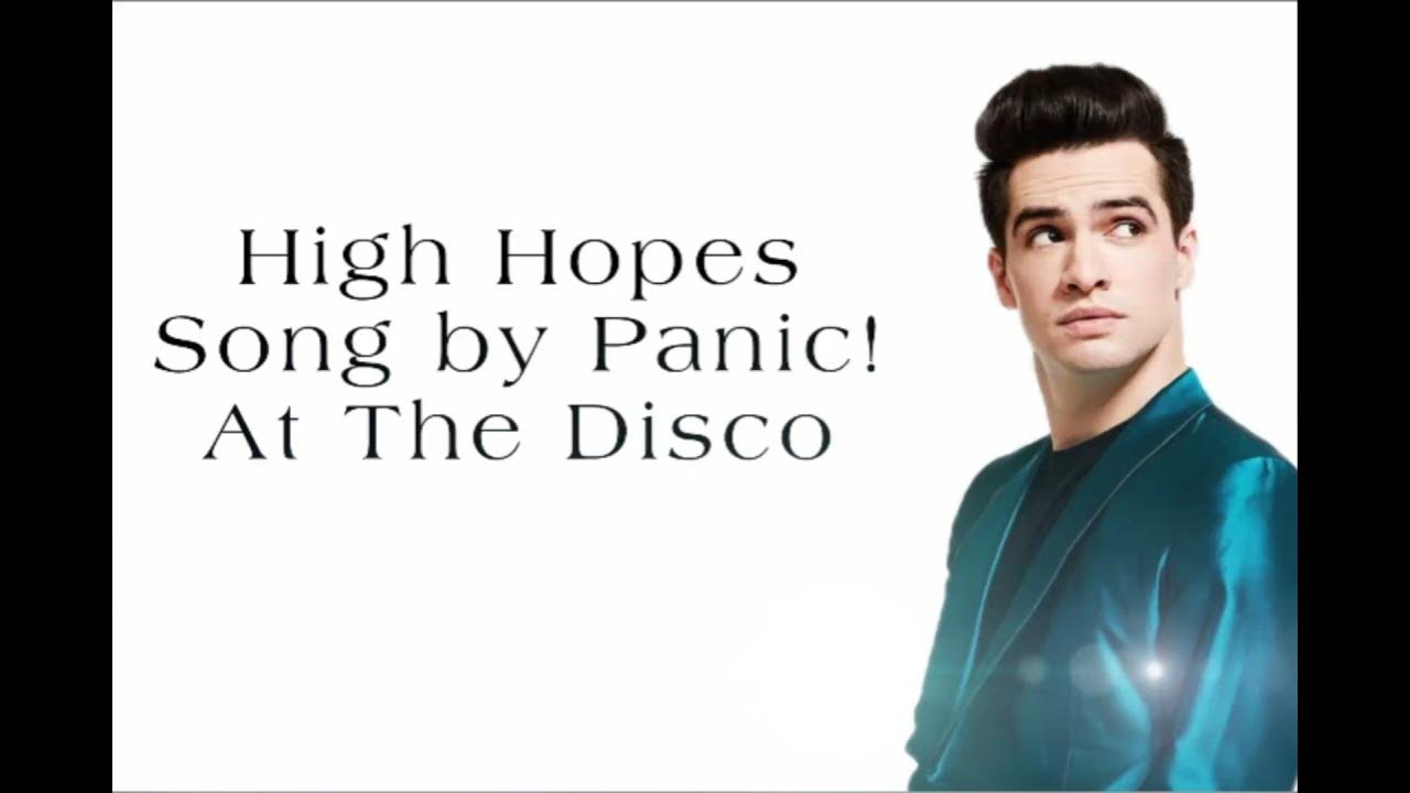 High hopes panic at the disco перевод