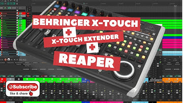 How to connect Behringer X-touch and X-touch extender with Reaper / Fast walkthrough