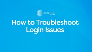 How to Troubleshoot Login Issues