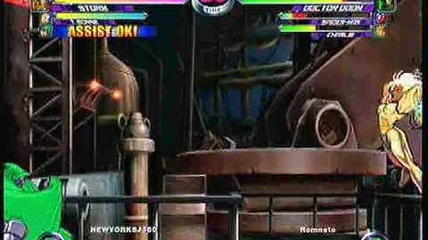 MvC2 Online (360): Josh 360 (MM/Storm/Tron) vs Brett (Cha/Spid/Doom) 2 .:11.26.09:.