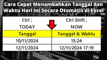 Cara Cepat Menampilkan Tanggal & Waktu Hari Ini Secara Otomatis di Excel