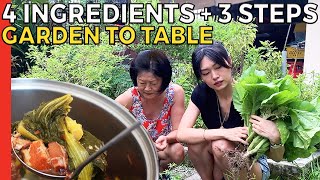 Hot & Sour MUSTARD GREEN VEGETABLE STEW (Choi Keok / Suen Lat Choy Recipe)