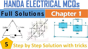 Chap 1 | Part 5 | Handa Mcqs solution | GATE MCQS | NTS,PTS,NTDC,WAPDA SSC JE,PIEAS,NESCOM,PNRA,KRL,