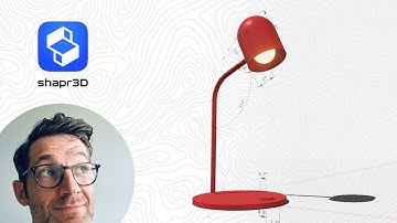 Shapr3D - Red Desk Lamp