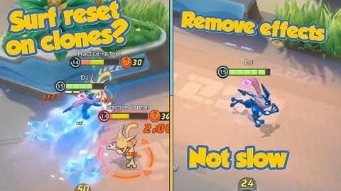 Does surf reset on clones? How to remove slowness effect! - Pokemon Unite