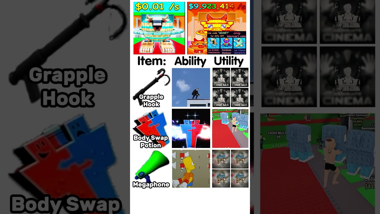 Steal A Brainrot Items Be Like Pt 5 Stealabrainrot Roblox
