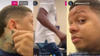 Yella Beezy Backstage goes Live with fans! (2019)