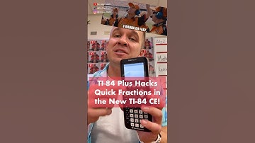 TI-84 Plus Tips & Tricks: How to put Fractions in the Newer TI-84 Plus CE #maths #teacher #fraction