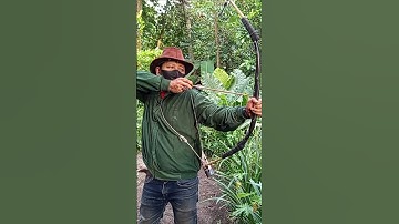 Test Bamboo Bow Shoot !!! #shorts #bow #arrow #bowhunt #bamboobow #bambooarrow #panahbambu
