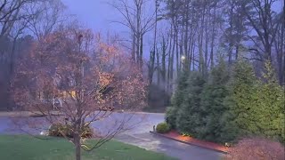 Tornado sirens go off in Woodstock, Georgia as storms pass through