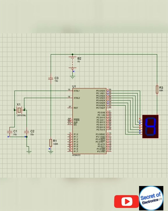 How to interface 7 Segment display With 8051 Microcontroller - YouTube
