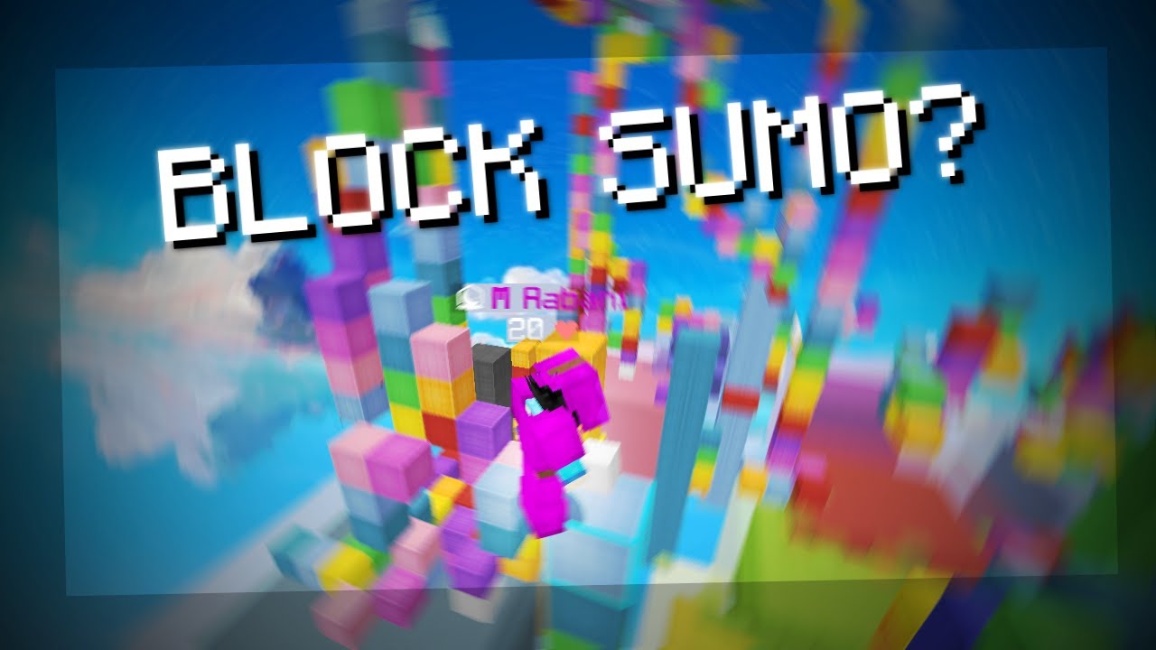 Playing Beta Block Sumo! (Bedwars practice server)