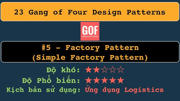 Simple factory pattern sử dụng trong ứng dụng Logistics như thế nào giữa Level 0 và Level xxx?