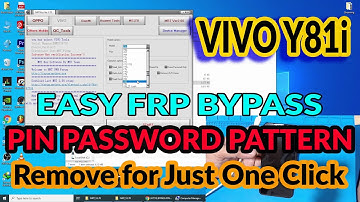 VIVO Y81i 1812 Pin Password Pattern Removal Via MRT and FRP EASY BYPASS