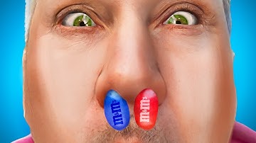 M&M STUCK IN MY NOSE