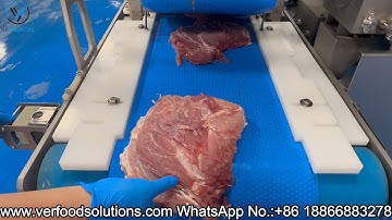 VER Food Solutions Beef Pork Meat Horizontal Slicer 5mm Thickness Slicing