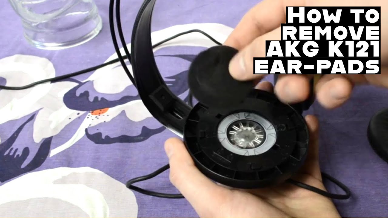 How To Remove & Put Back AKG K121 Headphones Ear-pads - YouTube