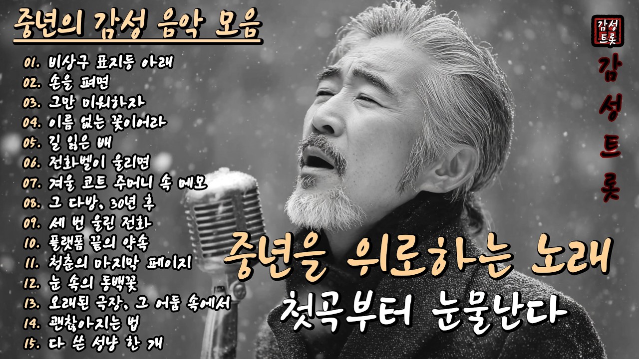 첫곡부터 눈물난다🍂 | 중년의 마음을 위로하는 감성 트로트 15곡 모음 (Part.02)🎵 | #감성트롯 #중년음악 #7080음악