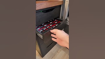 Workshop organization - I upgraded my IKEA Alex with full extension rails and custom screw boxes