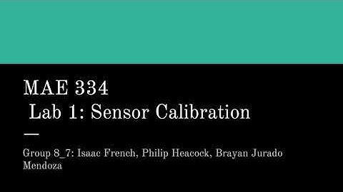 MAE 334 Lab 1 Group 8
