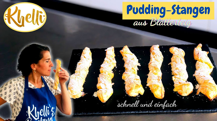 Pudding-Stangen aus Blätterteig/Blätterteigpuddingstangen/ruckzuck Blätterteigrezept/einfach&schnell