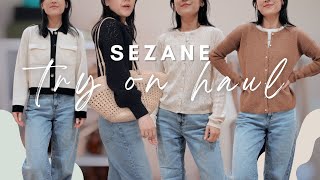 SEZANE try on haul: the cutest raffia bag & lots of chic knitwear 🤩