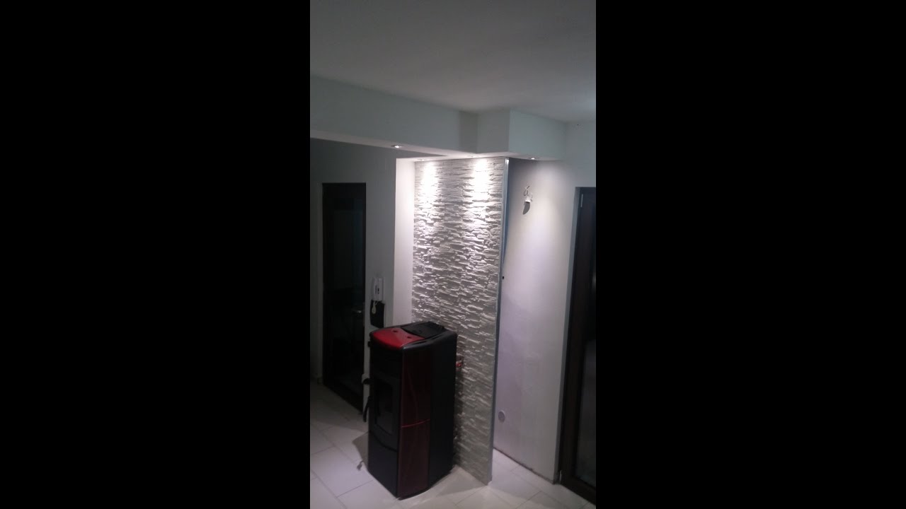 Installazione stufa idro e costruzione parete e veletta in ...
