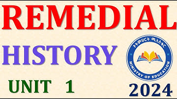 REMEDIAL HISTORY UNIT 1