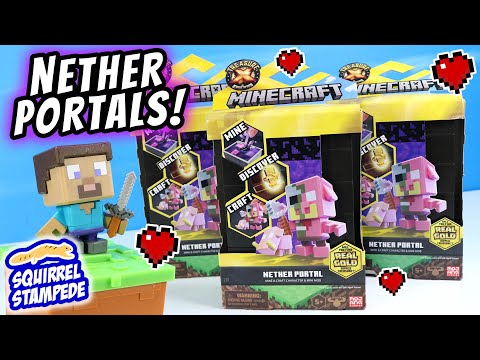 Treasure X Minecraft Nether Portal Character Pairs Series 1 Review