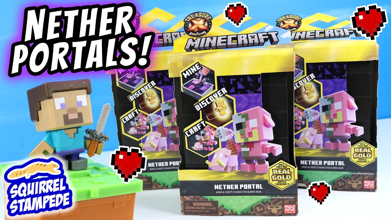 Treasure X Minecraft Nether Portal Character Pairs Series 1 Review 