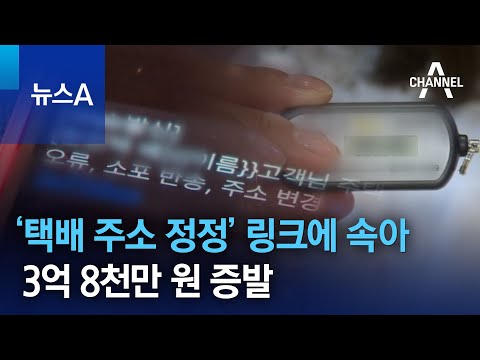   택배 주소 정정 링크에 속아 3억 8천만 원 증발 뉴스A