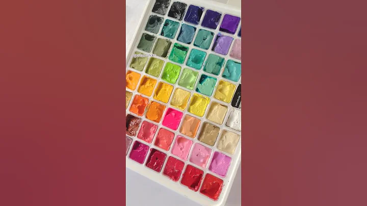 Himi Gouache |Day 1 💜🌈#shorts #trending #explore #ytstudio #ytshorts #viral #art #shortfeeds #foryou