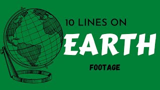 10 Lines on Earth in English