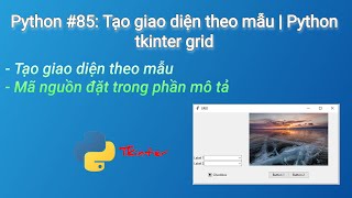 Python #85: Grid Python tkinter