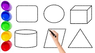 drawing 2d colour shape song preschoool