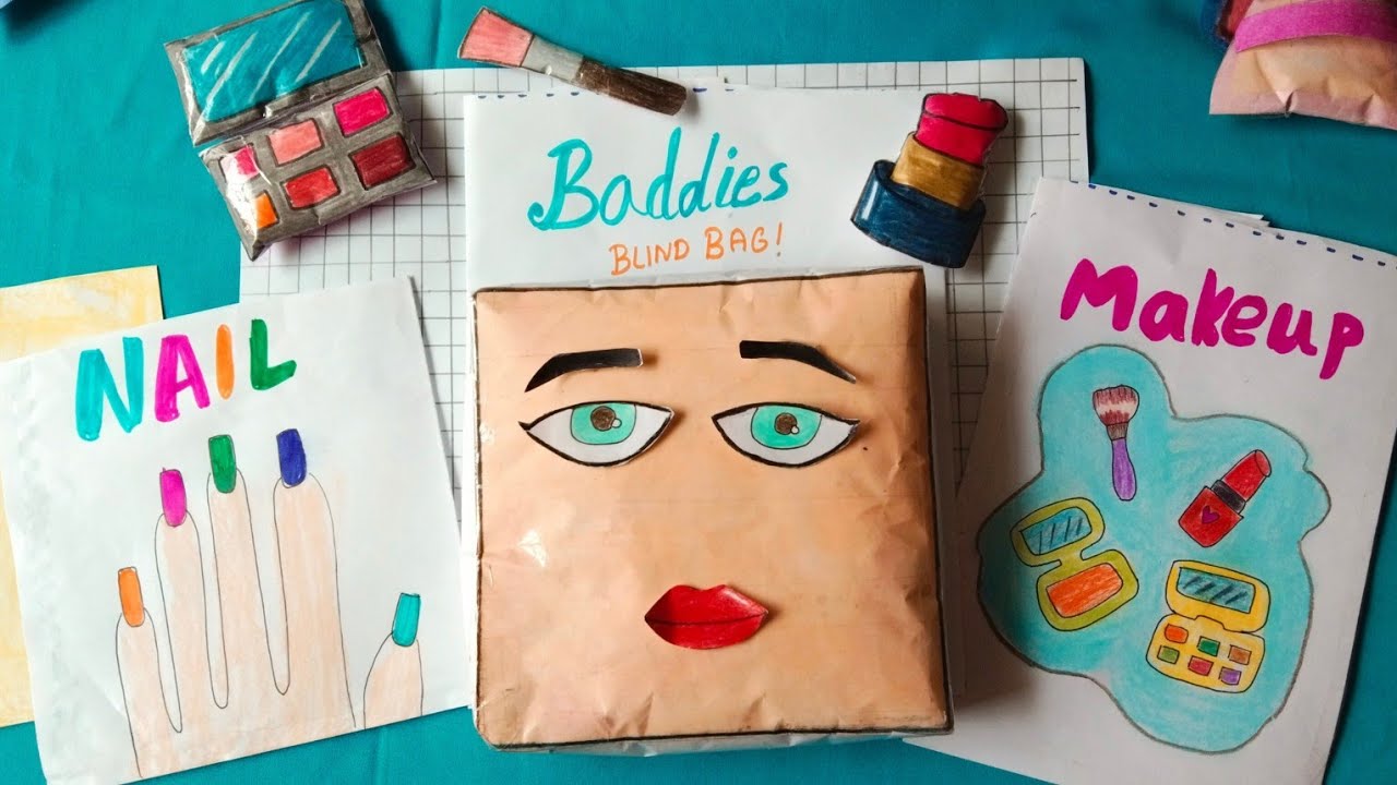 Roblox Makeup baddies Blind bag Paper 💅 ASMR 💖 satisfying opening blind  box / Handmade 