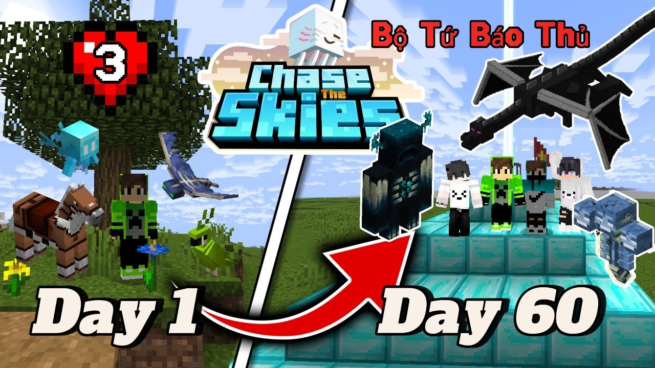 BỐN CON BÁO ĐẠI NÁO MINECRAFT 1.21.6 CHẾ ĐỘ BÌNH THƯỜNG :)) | HUY ...