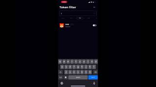 “How to use the token filter in Klever wallet” Profile