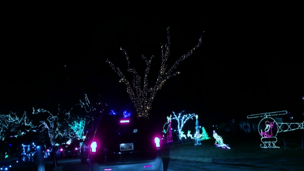Christmas Lights at Layton Park (Fast forward edited) YouTube