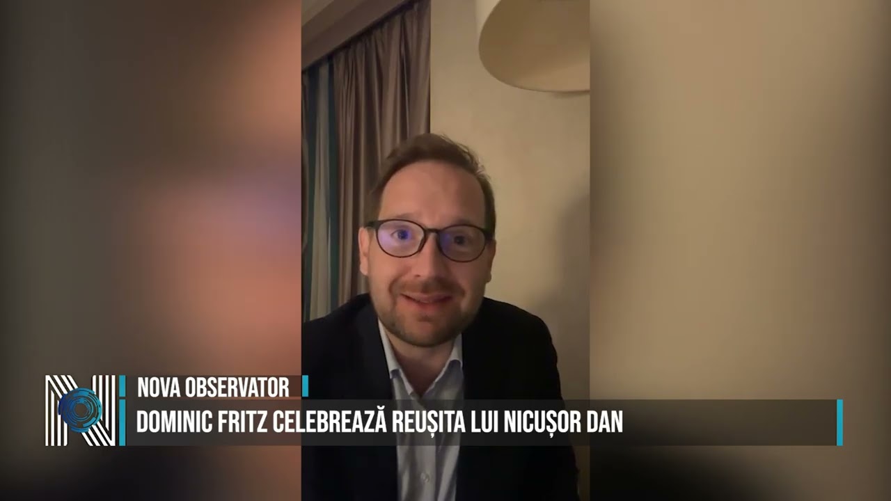 DOMINIC FRITZ CELEBREAZĂ REUȘITA LUI NICUȘOR DAN